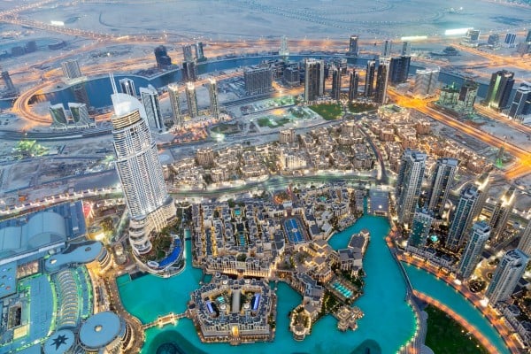 incredible aerial view of dubai during march while traveling