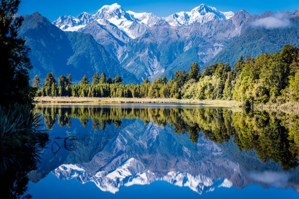 view of lake in new zealand during march