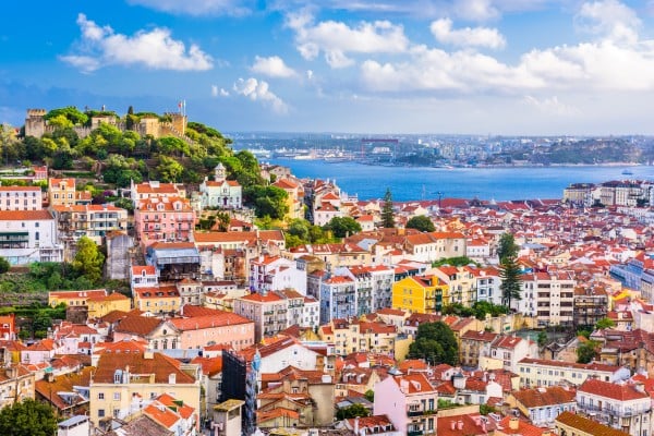 portugal skyline during march 